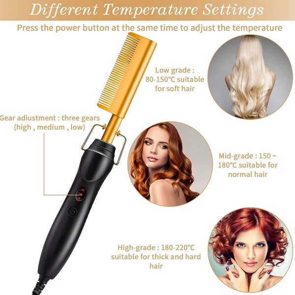 Hair Straightener Dryer Hot Air Electric Heating Comb *Local STOCK NOW* Carousel 2