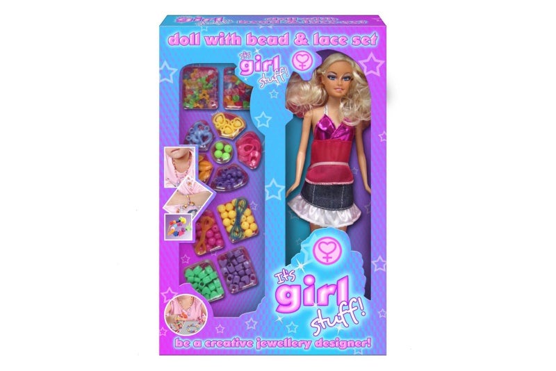 Doll with Bead and Lace Set Carousel 1