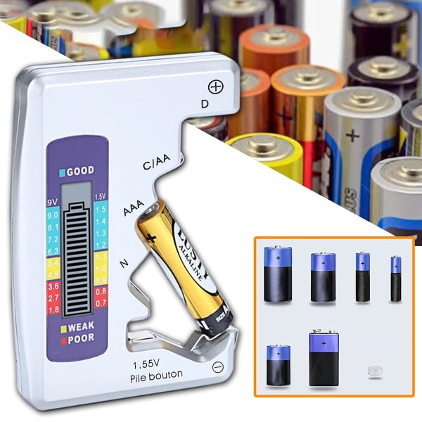 Digital Universal Battery Tester AA C AAA D N 9V 6F22 *Local STOCK NOW* Carousel 2