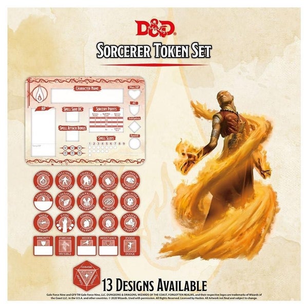 Dungeons & Dragons: Character Tokens - Sorcerer Token Set Carousel 1