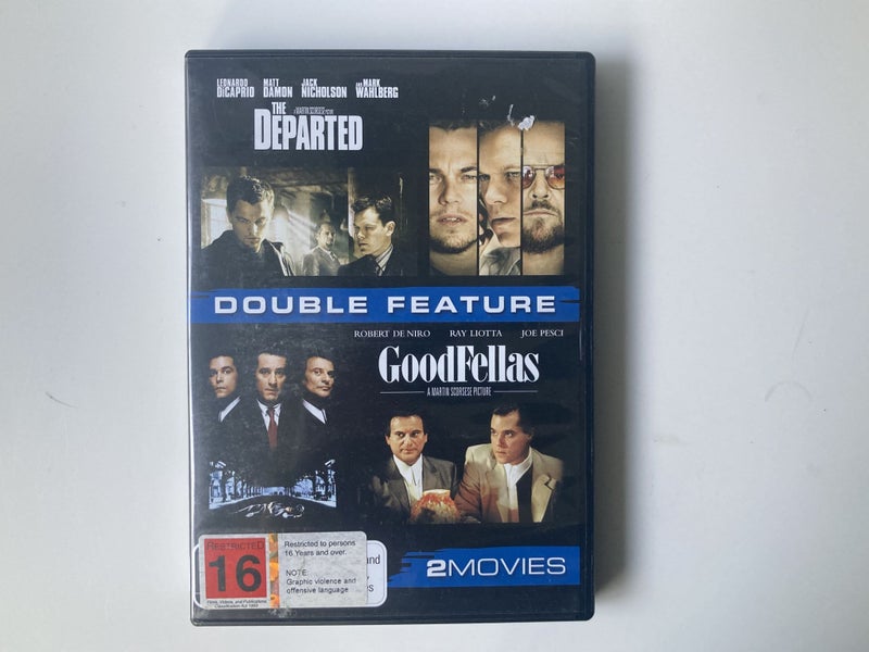 The Departed + GoodFellas; Leonardo diCaprio, Matt Damon, Robert DeNiro