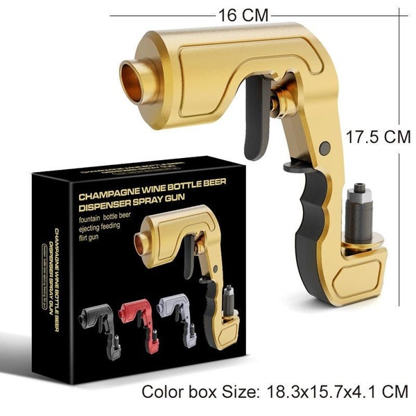 Beer Champagne Spray Gun Shooter Champagne Wine Dispenser Bar Tools Carousel 8