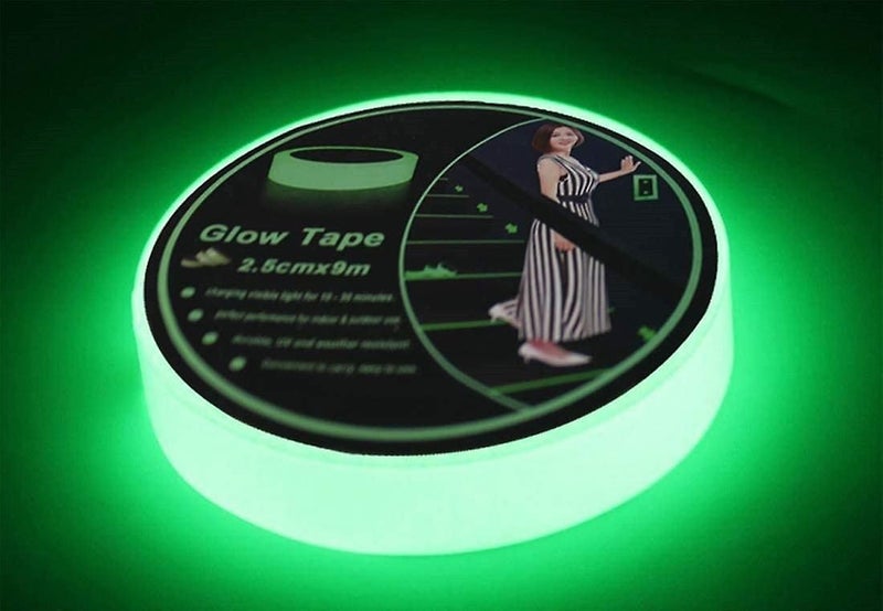 Glow In The Dark Luminous Tape Sticker 30 Feet X 1 Inch, Removable Waterproof Ph Carousel 1