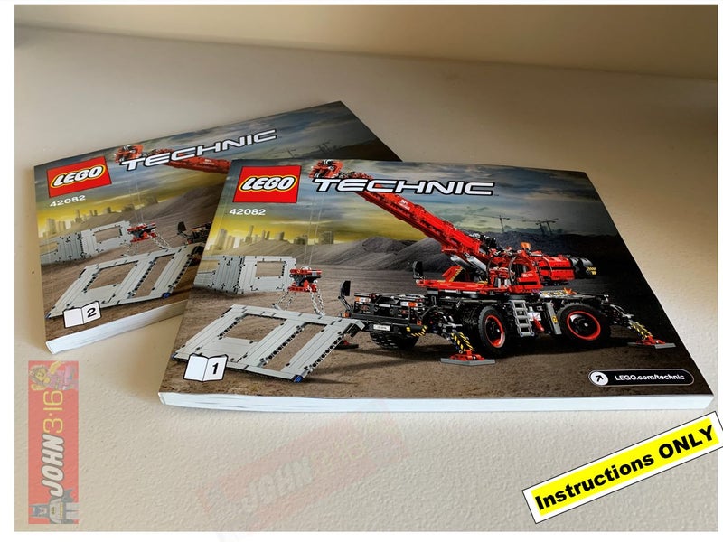 * LEGO INSTRUCTIONS * FOR TECHNIC SET #42082 ROUGH TERRAIN CRANE - 2 HUGE BOOKS! Carousel 2