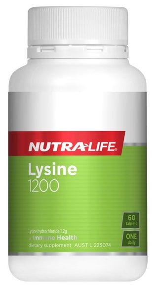 Nutralife Lysine 1200mg 60 tabs -**Pakuranga Pharmacy**On Sale** Carousel 1