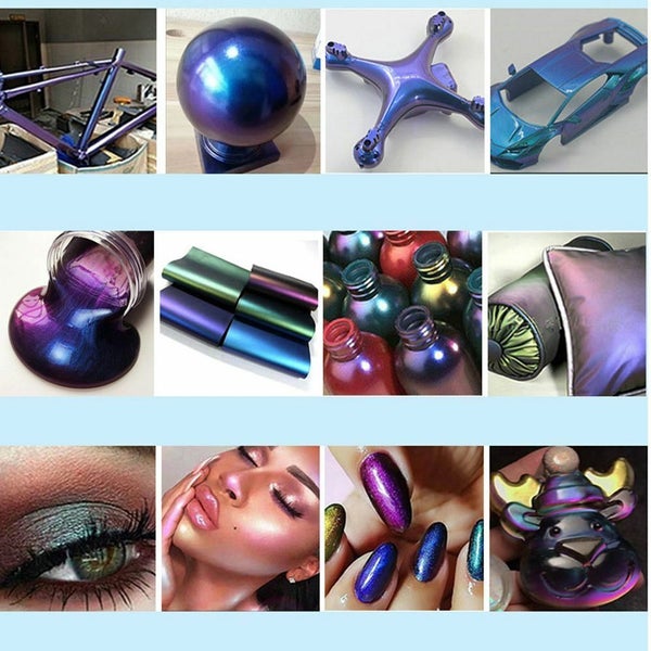 4 Color Shift Mica Powder for Epoxy Resin Painting Slime Nails Carousel 7