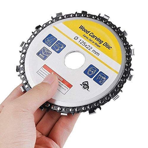 5" Grinder Chain Disc 14 Teeth/ Wood Carving Disc /Angle Grinder Carving Disc Carousel 1