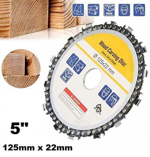5" Grinder Chain Disc 14 Teeth/ Wood Carving Disc /Angle Grinder Carving Disc Carousel 2