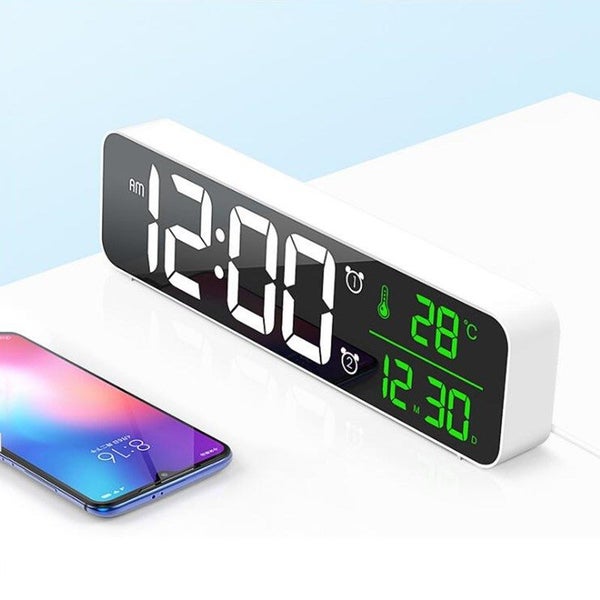 USB Strip Desktop Mirror LED Clock Carousel 2