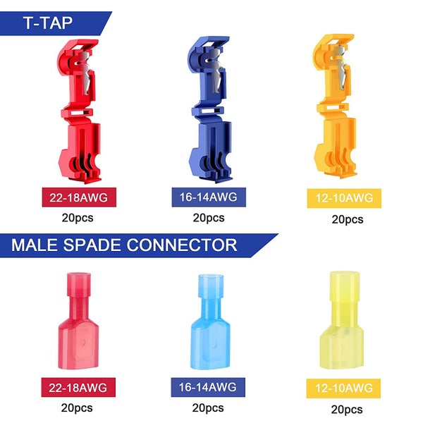 T-Tap Wire Connectors 120PCS Carousel 2