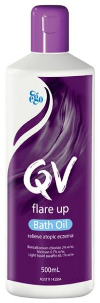 QV flareup bath oil 500ml ** Pakuranga Pharmacy ** Carousel 1