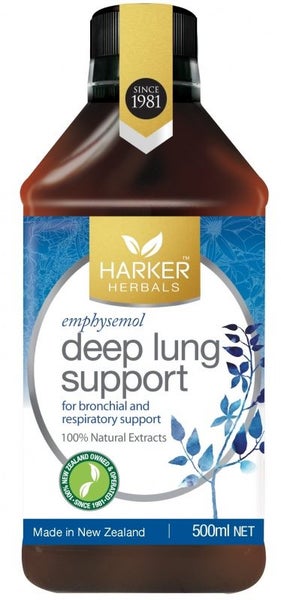 Malcolm Harker deep lung support Emphysemol 500 ml ** Pakuranga Pharmacy ** Carousel 1