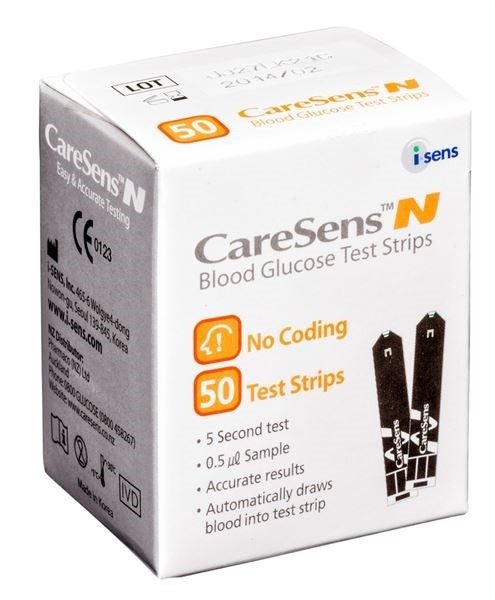 CareSens N Strips (no coding): 50 strips Carousel 1
