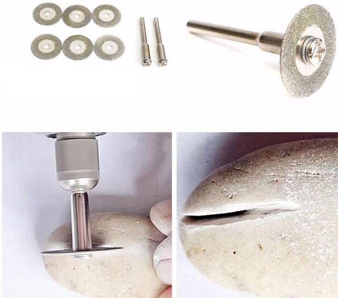 5Pc 40mm Diamond Grinding Cutting Wheel Disc Saw Blades With Mandrels Carousel 6