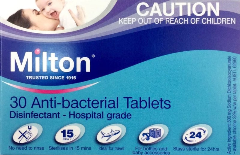 Milton anti bacterial tablets 30 - ** Pakuranga Pharmacy ** Carousel 1