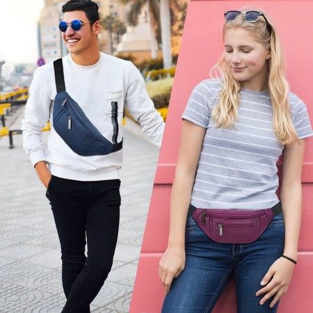 Crossbody Waist Bag Pack Belt Bag Travel Walking Running Hiking Cycling Sports Carousel 2