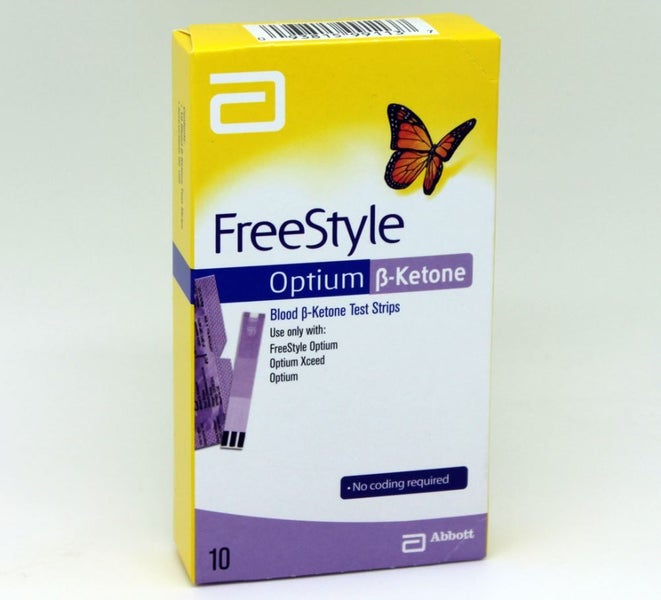 ABBOTT OPTIUM FREESTYLE KETONE TEST STRIPS 10s -** Pakuranga Pharmacy ** Carousel 1