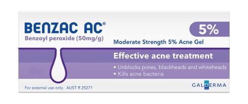 Benzac AC Acne Gel 5% 60g ** Pakuranga Pharmacy ** Carousel 2