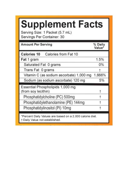 Lypo Spheric Vitamin C 1000mg 30 Packets LIVON ---- **Pakuranga Pharmacy** Carousel 4