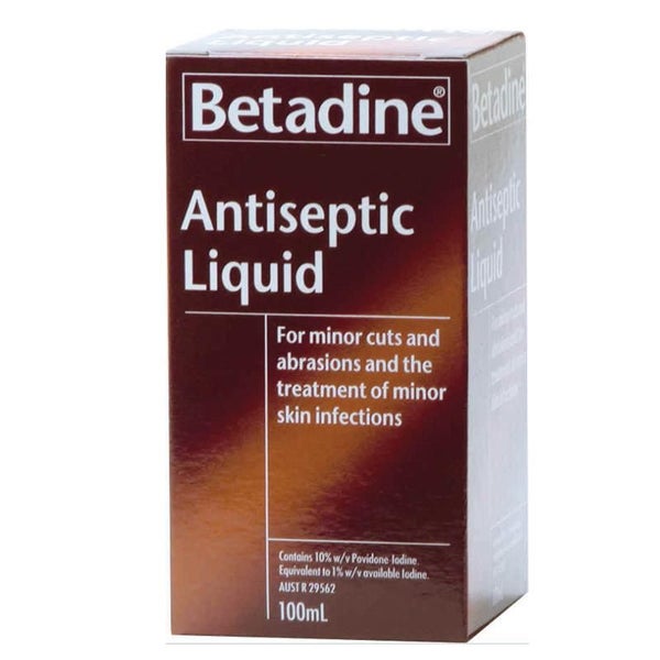 BETADINE Antiseptic Liquid 100mL - **Pakuranga Pharmacy** Carousel 1