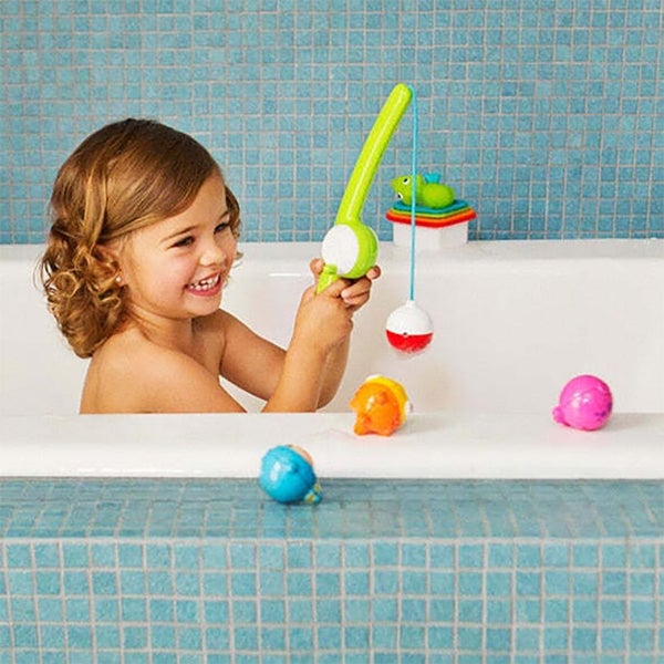 Munchkin Fishin Baby Fun Bathtime Magnetic Educational Bath Fishing Toy 2+ Carousel 2