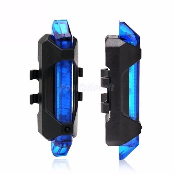 Bike Light 5 LED USB Rechargeable Super Bright Blue GB4 Carousel 2