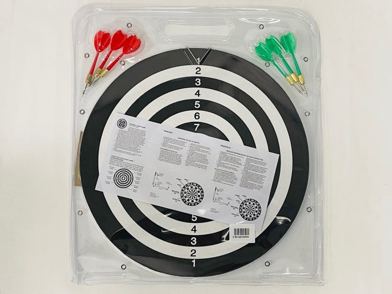 Dartboard 36cm / Double Sided Dart Board with Darts Carousel 2