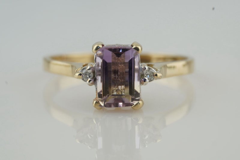 Magnificent Bi-coloured Ametrine & Diamond Ring 9ct SALE Carousel 1