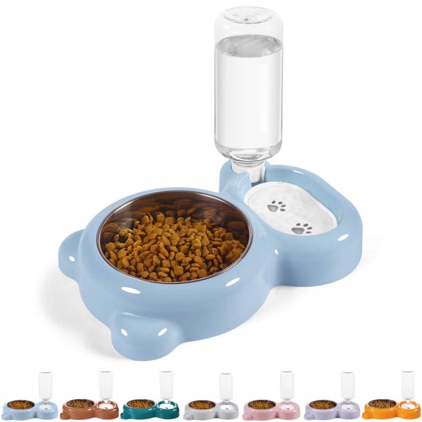 Dog Cat Bowls Pet Water Food Bowl Set Carousel 2