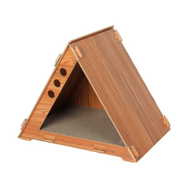 Pawz Cat Scratcher Scratching Board Corrugated Cardboard Scratch Bed House Carousel 1