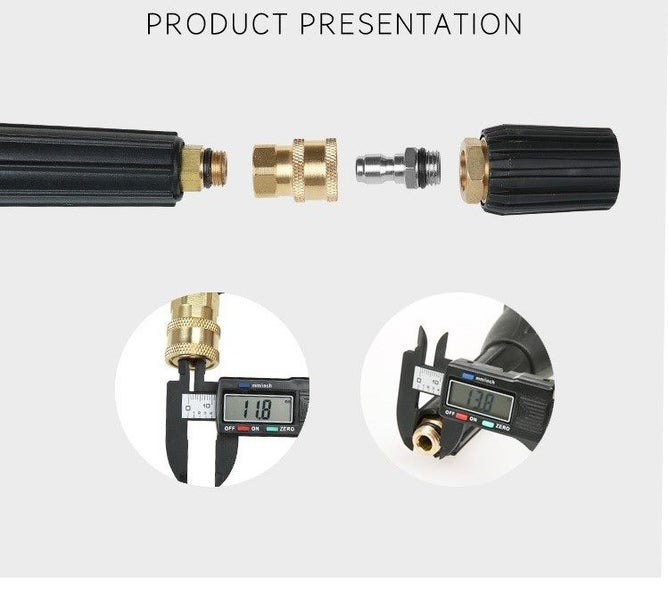 Pressure Fitting Adapter Kit M14(M)x1/4 QC(M) + M14(F)x1/4 QC(F) Carousel 4