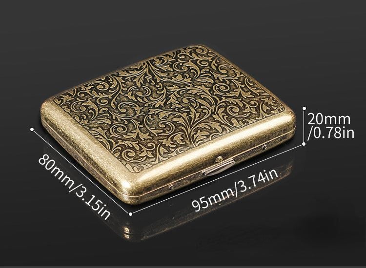 Retro Cigarette Box Case Holder Container Tobacco Storage With Gift Box Smoking Carousel 2