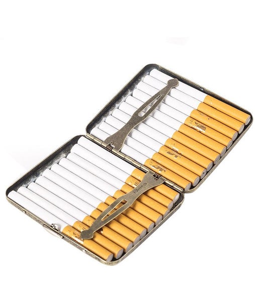 Retro Cigarette Box Case Holder Container Tobacco Storage With Gift Box Smoking Carousel 5