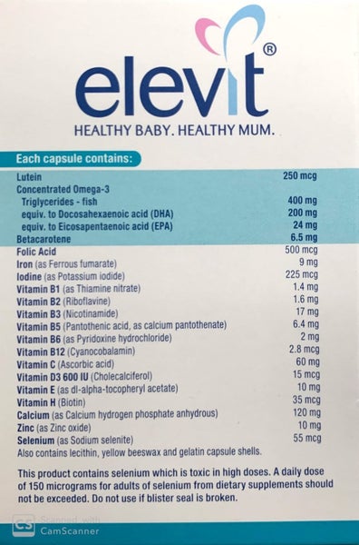 Elevit Breastfeeding 60 Capsules ** On Sale ** Carousel 3