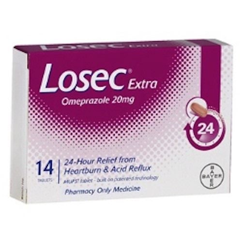 Losec Extra 20mg 14 tablets Pharmacy Medicine Carousel 1