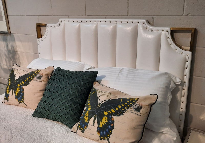 CLEARANCE - Weslee Upholstery Headboard Queen PU - White *65% Off* Last Stocks Carousel 2
