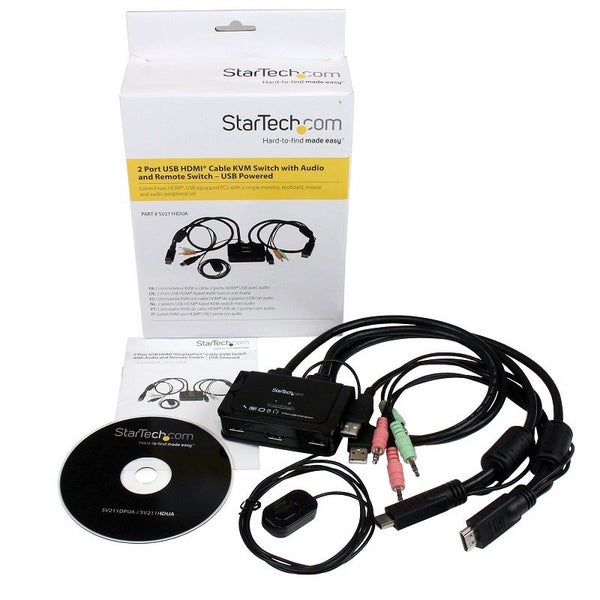 StarTech.com SV211HDUA 2 Port USB HDMI Cable KVM Switch Carousel 6