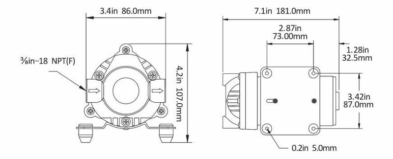 SEAFLO RO Booster Pump 12V 7LPM 120PSI Diaphragm Pump Carousel 5