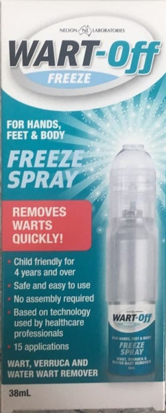 WART-OFF Freeze Spray 38ml Carousel 1
