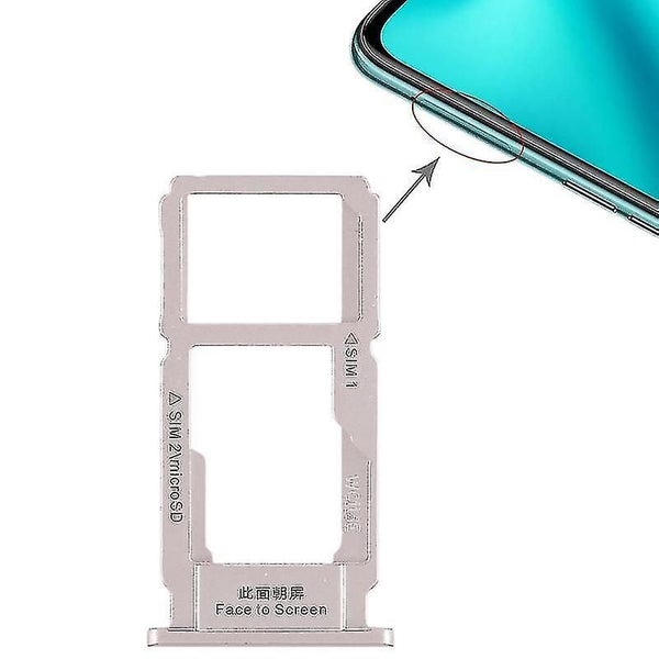 SIM Card Tray + SIM Card Tray / Micro SD Card Tray for OPPO R11 Plus Silver Carousel 1
