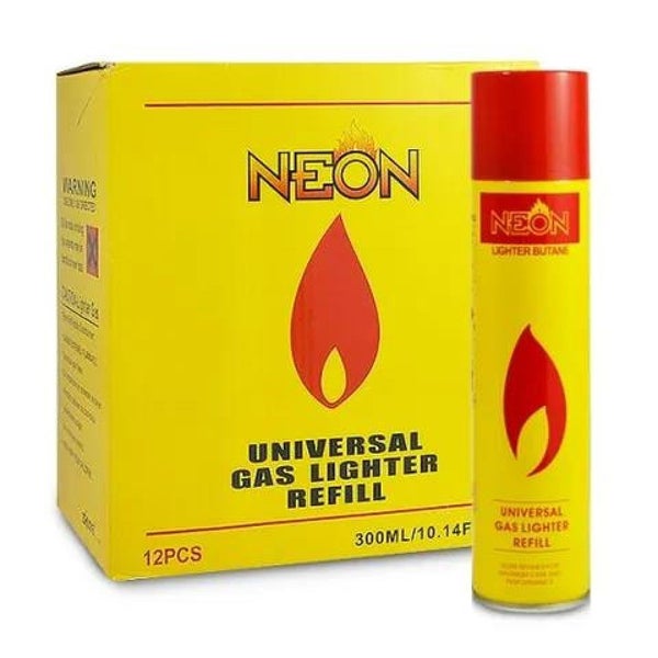Bulk Buy12pcs/Pack Neon Universal Butane Gas Lighter Refill Carousel 1