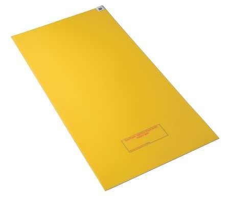 CONDOR Tacky Mat, Yellow, 24 x 36 In, PK4 6GRA2 Carousel 1