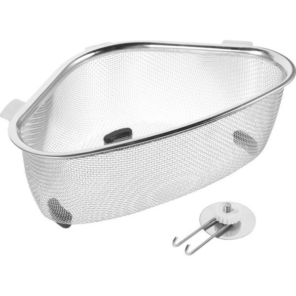 New Stainless Steel Sink Corner Draining Basket Food Waste Drainage Basket Carousel 2