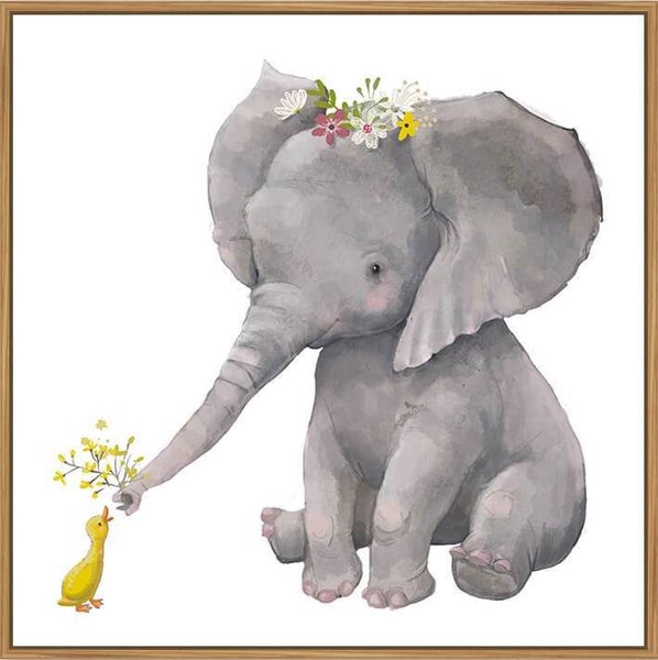 Thin Floating Frame - Jnr - Sharing is Caring Elephant - 30x30cm Carousel 1