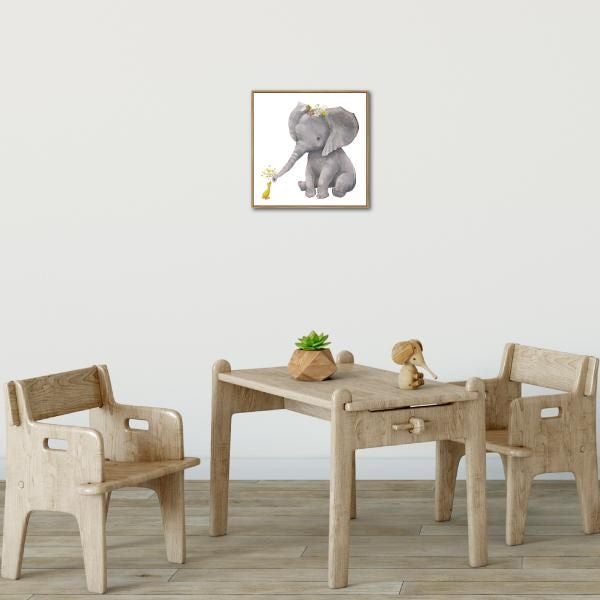 Thin Floating Frame - Jnr - Sharing is Caring Elephant - 30x30cm Carousel 2