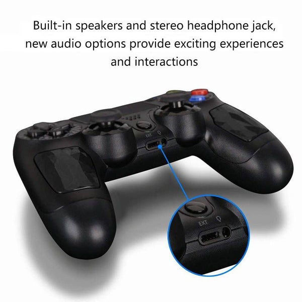 Wireless Controller Gamepad with Dual Vibration/Audio Jack/Touch Pad for PS4 Carousel 4