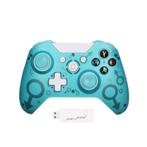 Wireless Controller with 2.4GHZ Adapter for Xbox One PS3 -Blue Carousel 1