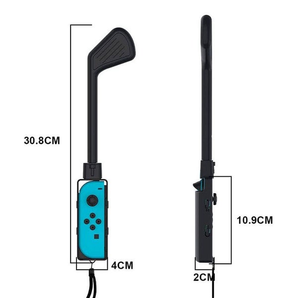 2Pcs Sports Game Golf Culb for Switch Joy-Con Controller -Black Carousel 2