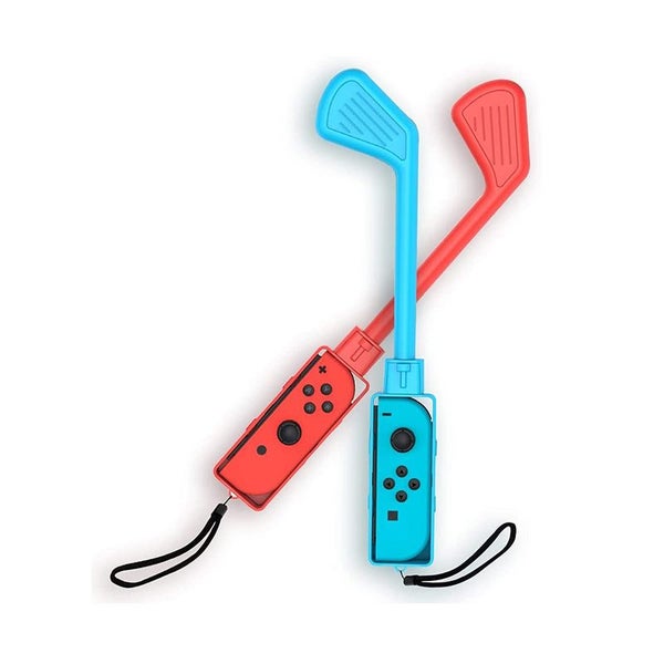 2Pcs Sports Game Golf Culb for Switch Joy-Con Controller -Blue Red Carousel 1