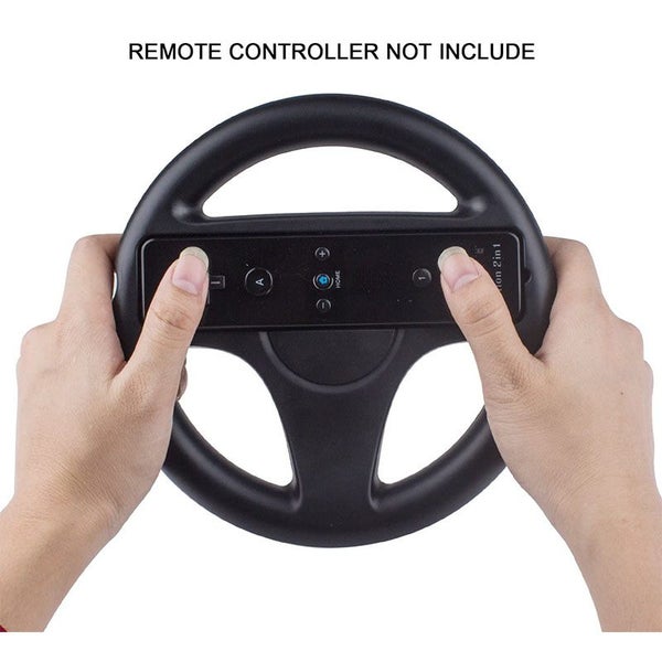 2Pcs Mario Kart Steering Wheels for Nintendo Wii Mario Kart Tank -Black Carousel 4